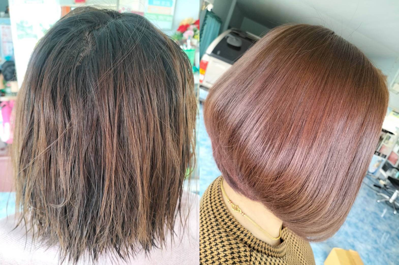 ผลงานทำสีผมแฟชั่น ร้านก้อยบิวตี้